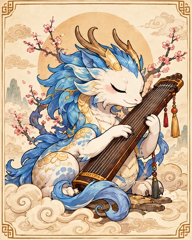 寻龙迷宫中的龙之子插画